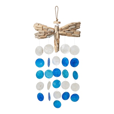 Dragonfly Driftwood Shell Hanging